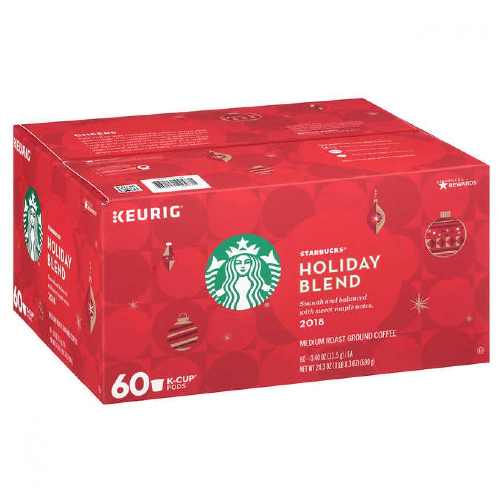 Starbucks Holiday Blend KCup Pods, 60count